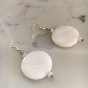 Genuine mother of pearl earrings